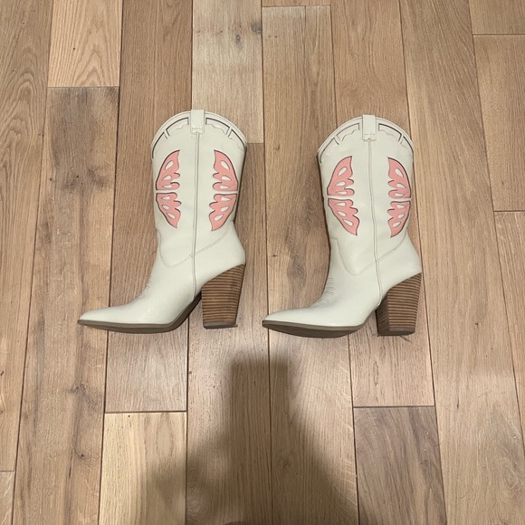 Steve Madden LEIGHTON Bone Leather Western Boot | Women's Boots - 8.5 - Picture 4 of 9